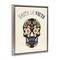 Stupell Industries Hasta la Vista Calavera Framed Floater Canvas Wall Art